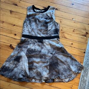 Black and white work dress